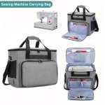 1SET Sewing Machine Case Sewing Machine Carrying Bag Sewing Storage Bag With Multiple Pockets Knitting Storage Case Sewing Acces