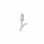 SWAROVSKI Remix Collection & Charm White Rose-gold Tone Plated