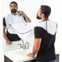 Men's Beard Bib Apron - Non-stick Shave Cape With 4 Strong Suction Cups - Perfect For Shaving And Trimming - Grooming Tools For Men