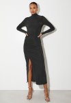 Column Midi Dress - Black
