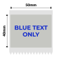 NB656 - - B1 / B21 / B3S / B4 - 50X40MM - 150 Silver Grey Blue Text Only Labels