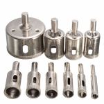 10PCS Diamond Coated Hss Drill Bit Set Tile Marble Glass Ceramic Hole Saw Drilling Bits For Power Tools 6MM-32MM 0.23-1.26IN
