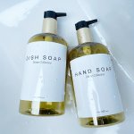 2PCS 500ML Soap Dispenser Set Waterproof Label Refillable Storage Bottles For Dish Soap & Hand Soap Home Collection Kitchen & Ba