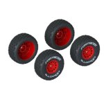 Dboots Fortress Tire Set Glued Red 2 Pairs