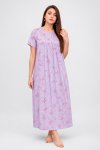 Ladies Traditional 3 Button Short Sleeve Cool & Lightweight Nighty Pyjama