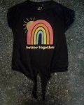 Woolworths Navy Rainbow Top 7Y