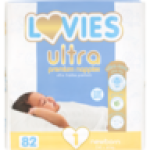 Ultra Premium Size 1 Disposable Nappies 82 Pack
