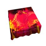 The Melting Red Point Square Tablecloth