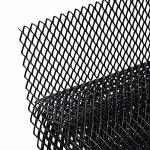 Aggauto Universal 40"X13" Car Grill Mesh - 100X33CM Aluminum Alloy Automotive Grille Insert Bumper 8X16MM Rhombic Hole One Of Th
