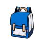 - Jump Spaceman Laptop Bag Backpack Apple Ipad Tab True - Blue
