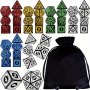 7pcs DND Polyhedral Dice Set With Dice Bag For Dungeons & Dragons RPG MTG Role Playing Desktop Games