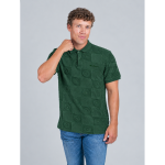 Ben Sherman Mens Tertarpolo Terry Textured Golfer In Forest Green - Forest Green 2XL