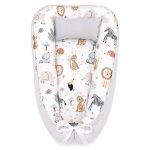 Dotty Drawing Wolf Hedgehog Baby Nest Pod Newborn Lounger