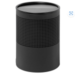 Special Steel Litter Bin – Wide – Square Punch – Swivel Top Lid And Bin Liner – 762BL