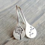 Dandelion Earrings Vintage Fashion Simple Earrings For Wedding Engagement Anniversary Gift