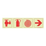 Parrot F3 Photoluminescent 190MM Safety Sign SNP19F3