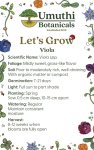 Umuthi Viola Midnight Glow Edible Flowers Growing Seeds