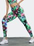 Women's Activewear Leggings Colorful Leopard Print Outdoor Sports Workout Fitness Yoga Long Pants Butt Lifting High Waist Stretchy Leggings Women's Sweatpants