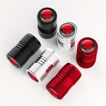 4PCS Aluminum Tire Valve Stem Caps Skull Emblem Anti-corrosion Car Wheel Air Caps Universal Dustproof Tire Valve Covers For Vehi