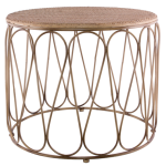 Metal rattan Side Table 50 Cm X 60 Cm