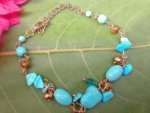 Howlite Blue Colored Bracelet LINK21