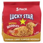 Lucky Star Durban Curry Flavour Instant Noodles 5 Pack