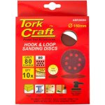 Tork Craft Sanding Disc Velcro 150MM 80G 10PK