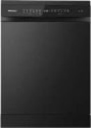 Hisense 15 Place Settings Free Standing Dishwasher H15DWBF - Black / 15 Place Settings