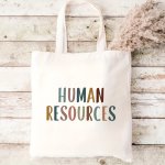 Human Resources Print Tote Bag Trendy Shoulder Bag Women's Reusable Shopping Bag For Travel Daily Commute