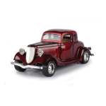 1934 Ford Coupe Hardtop Metallic Red 1:24 Scale Diecast Car