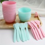 10PCS Facial Mask Mixing Bowl & Spatalu Reusable Mixing Bowl & Stick Set Suitable For Facial Mask Mud Mask And Other Skin Care P