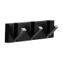 Multipurpose 3 Hook Heavy Duty Folding Wall Organizer - Black