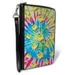 Buckle-down Women's Pu Zip Around Wallet Rectangle-spongebob Squarepants 7.5"X4.5