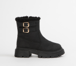 Chunky Ankle Boot - 4 Kids Black