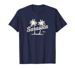 Sarasota Florida Vintage 70S Palm Trees Graphic T-Shirt