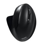 Port Connect Wireless Rechargeable Ergonomic Mouse Bluetooth - Black