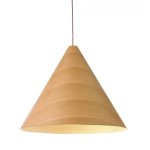 Spazio Conica Pendant Oak 450MM