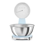 Smeg Analogue And Digital Kitchen Scales – Pastel Blue