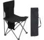 Folding High Back Camping Chair With Carry Bag Black