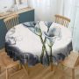 Arum Lily By Cherylin Louw Round Tablecloth