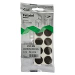 Adhesive Round Felt Pads Brown 20MM