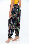 Casual Black Harem Wide Leg Everyday Pants