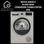 Bosch 9KG Silver Inox Series 6 Condenser Tumble Dryer - WPG1411XZA