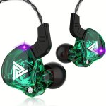 Urizons Transparent Dynamic Headphones Noise Reduction Earbuds - Wired In-ear Earphones Hifi Stereo Bass Monitor Headset Waterpr