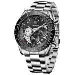 Benyar BY-5120 "dark Side Of The Moon" Chronograph - Black Stainless Steel