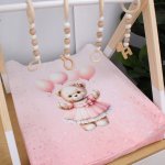 Changing Mat Cover Pink Balloon Teddy Set