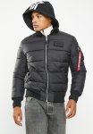 Alpha Industries MA-1 Zh Back Print Puffer Fd - Black