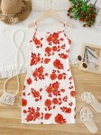 Elegant Spaghetti Straps Cami Dress Girls Casual Vacation Dresses Summer Gift