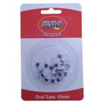 Oval Wiggle Eyes 10MM 35 Piece
