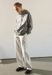 Text-motif Hoodie - Grey Marl Paris